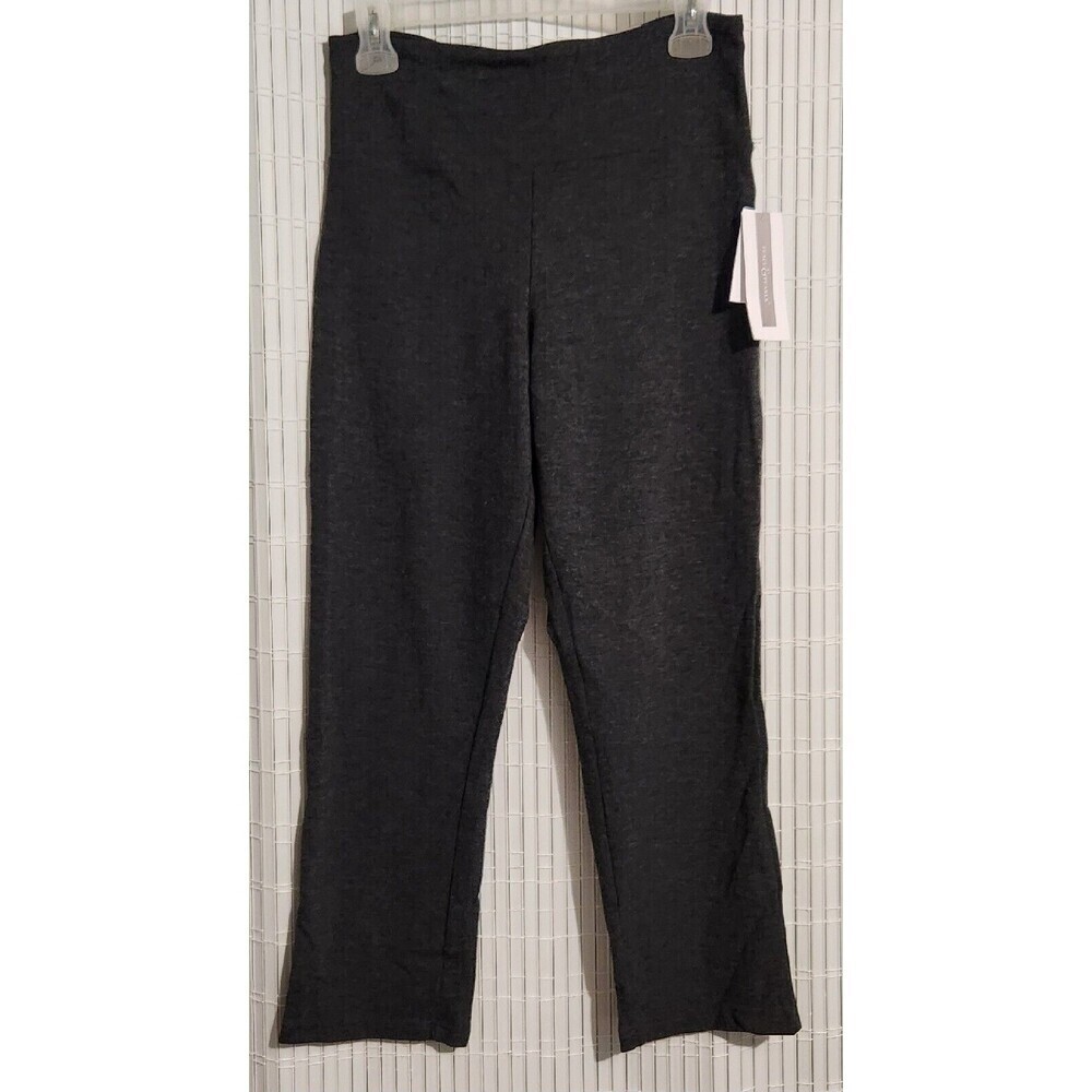 Peace And Pearls Leggings  Size Medium Color Gray charcoal Tummy Control
